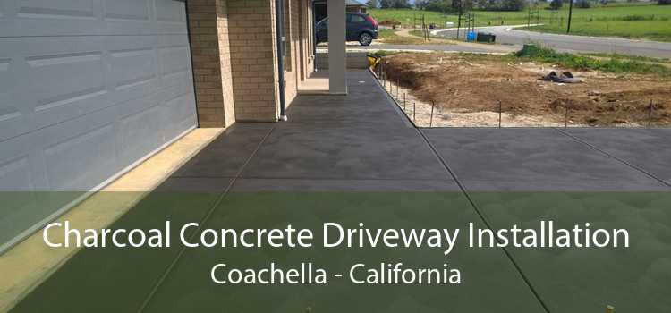 Charcoal Concrete Driveway Installation Coachella - California